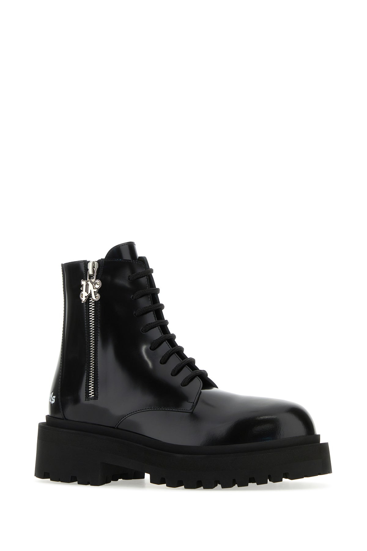 Black leather ankle boots - 2