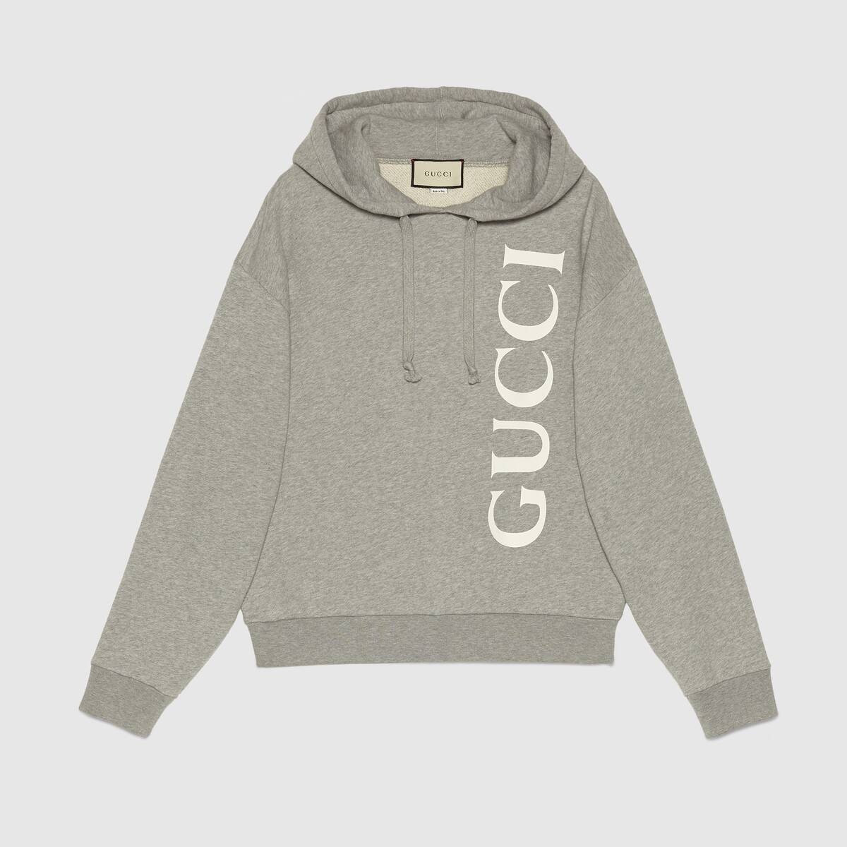 Gucci print hooded sweatshirt - 1