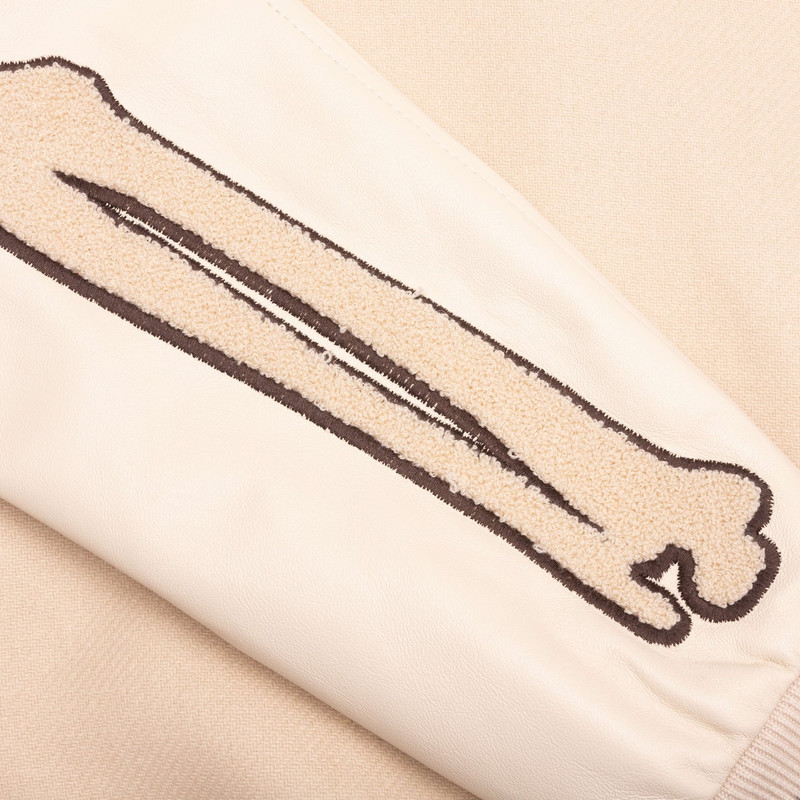 뼈 appliqu Ã©-detail varsity 재킷 4