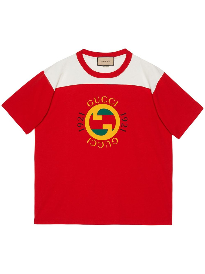 Interlocking G logo-print cotton T-shirt - 1