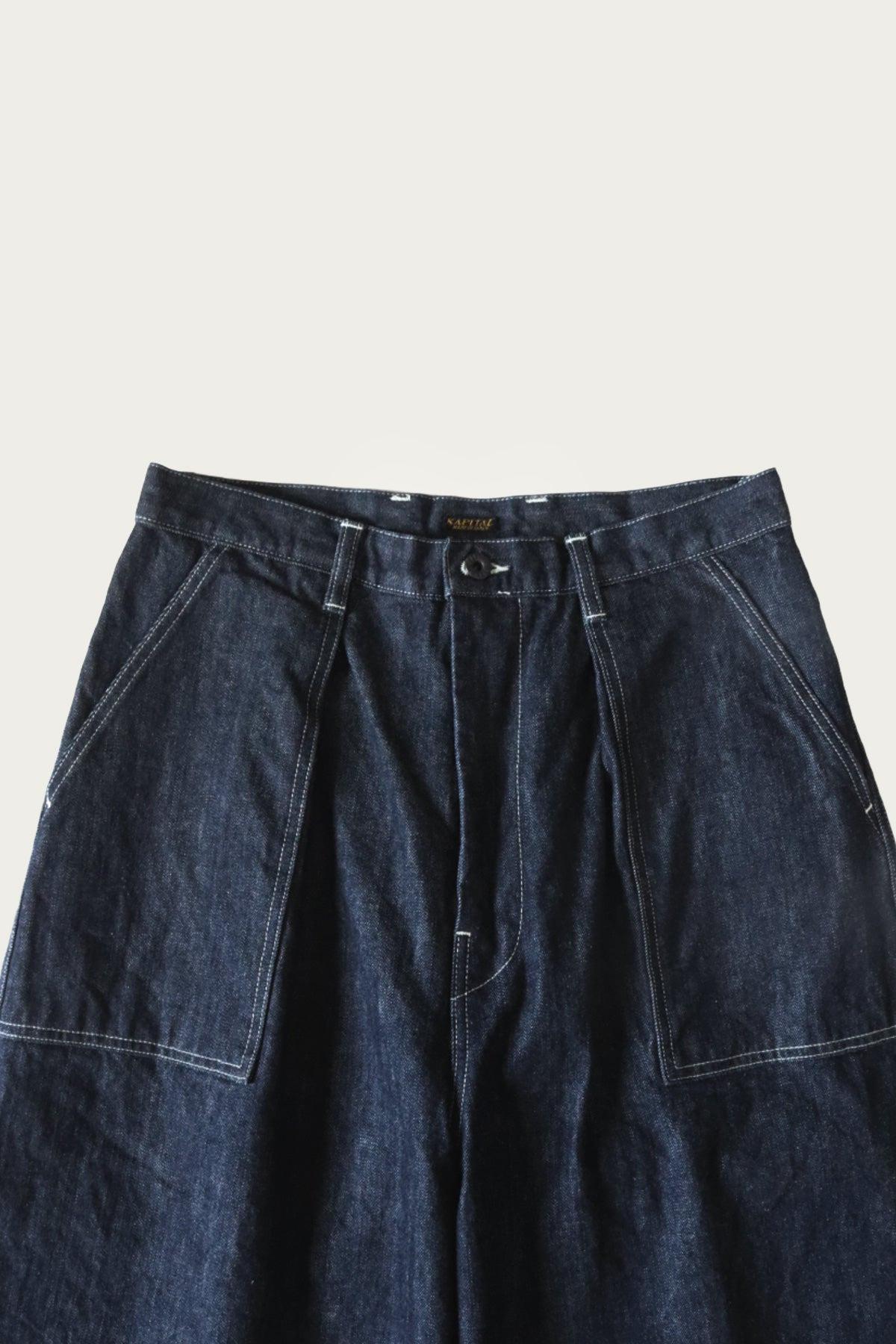 14oz Denim FATIGUE Baggy Pants - Indigo - 4
