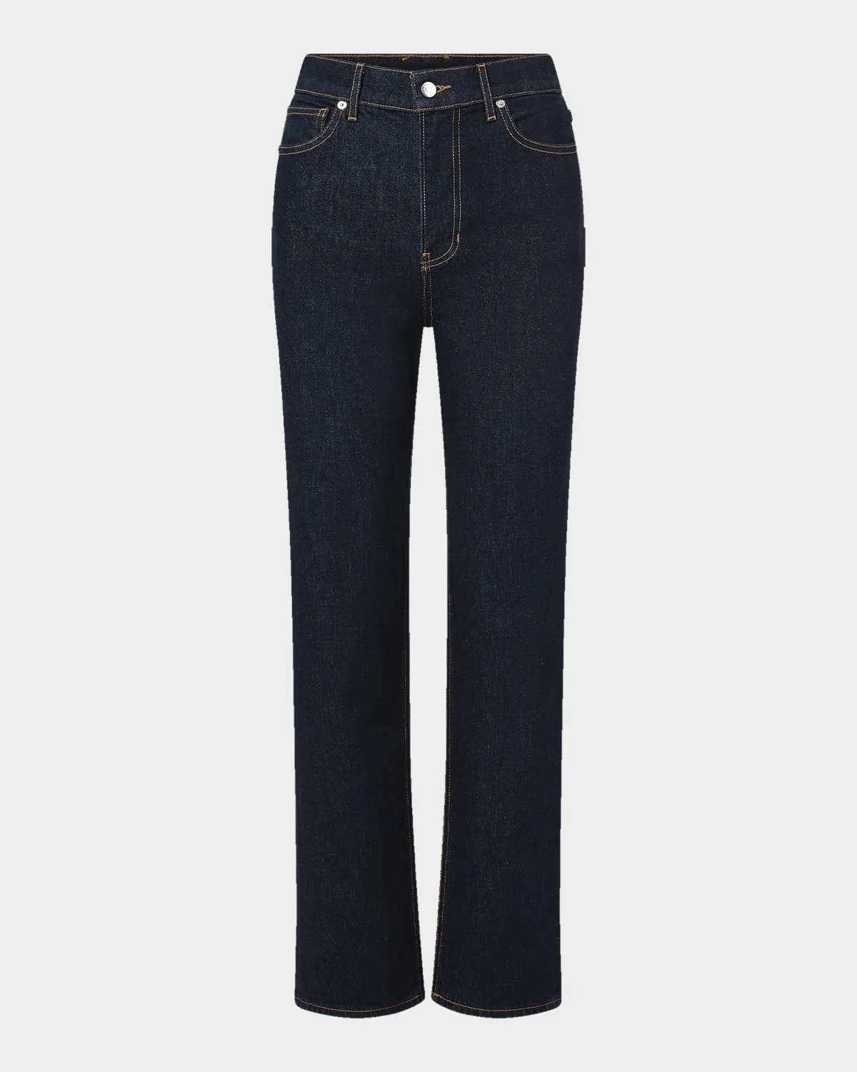 Leah Mid-Rise Straight Jeans - 1