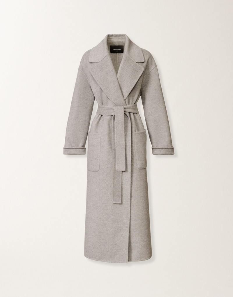 Double-faced wool and cashmere coat 1