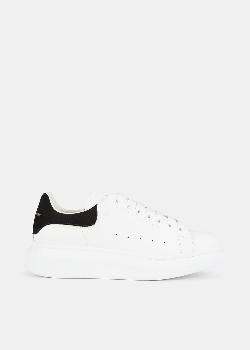 White & Black Oversized Platform Sneakers - 1