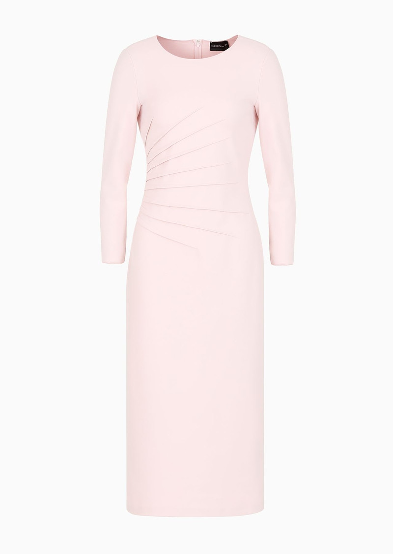 Milano-stitch fabric midi tube dress 1