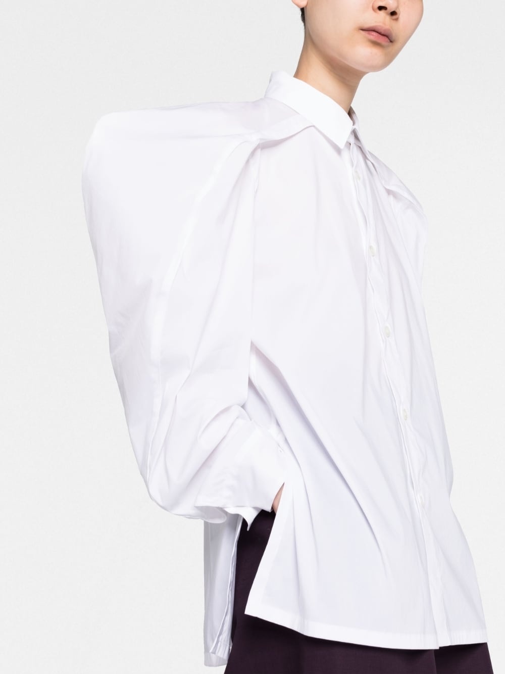 long sleeve button-fastening shirt - 3
