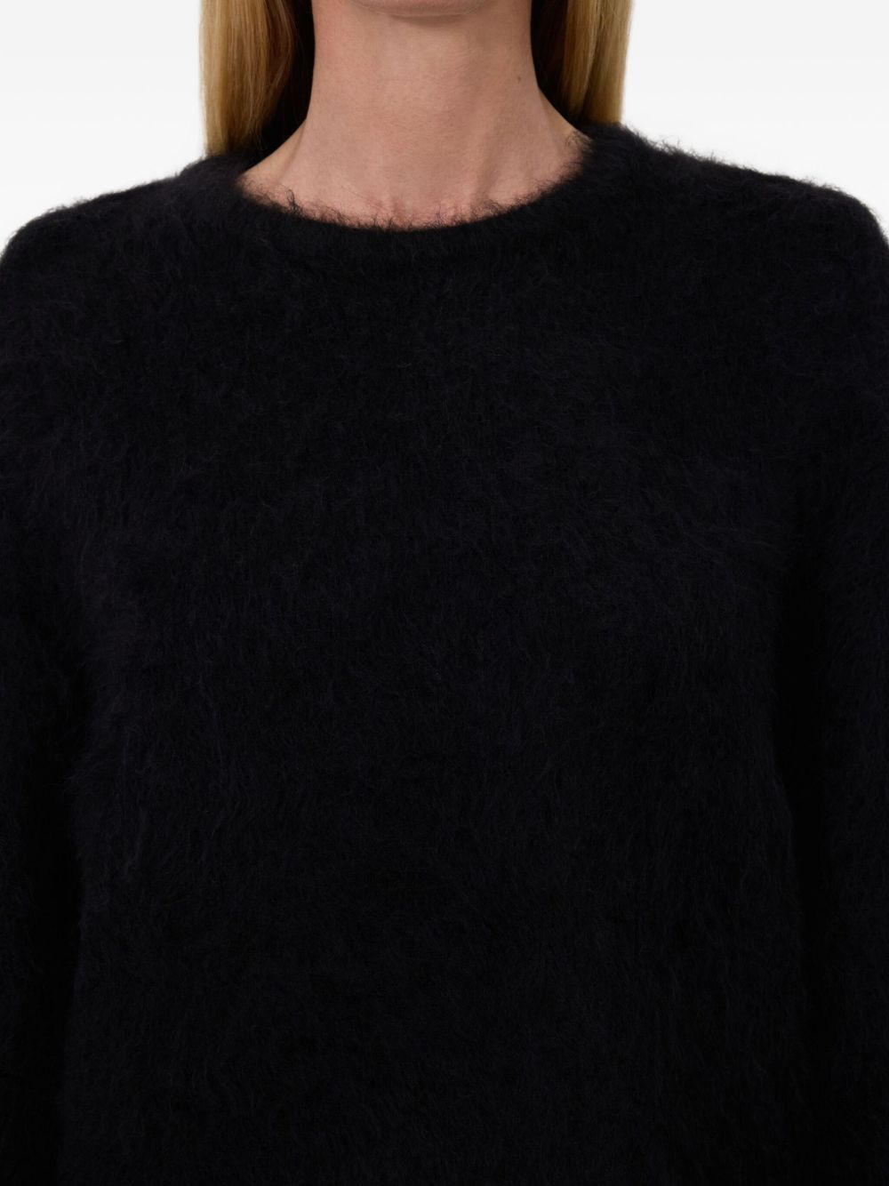 alpaca-blend three-quarter-sleeve sweater - 5