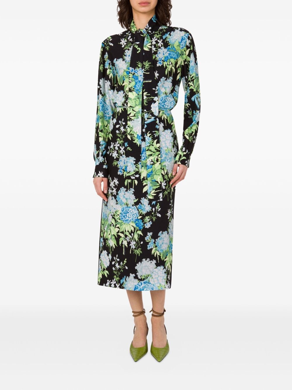 printed silk shirt - 2