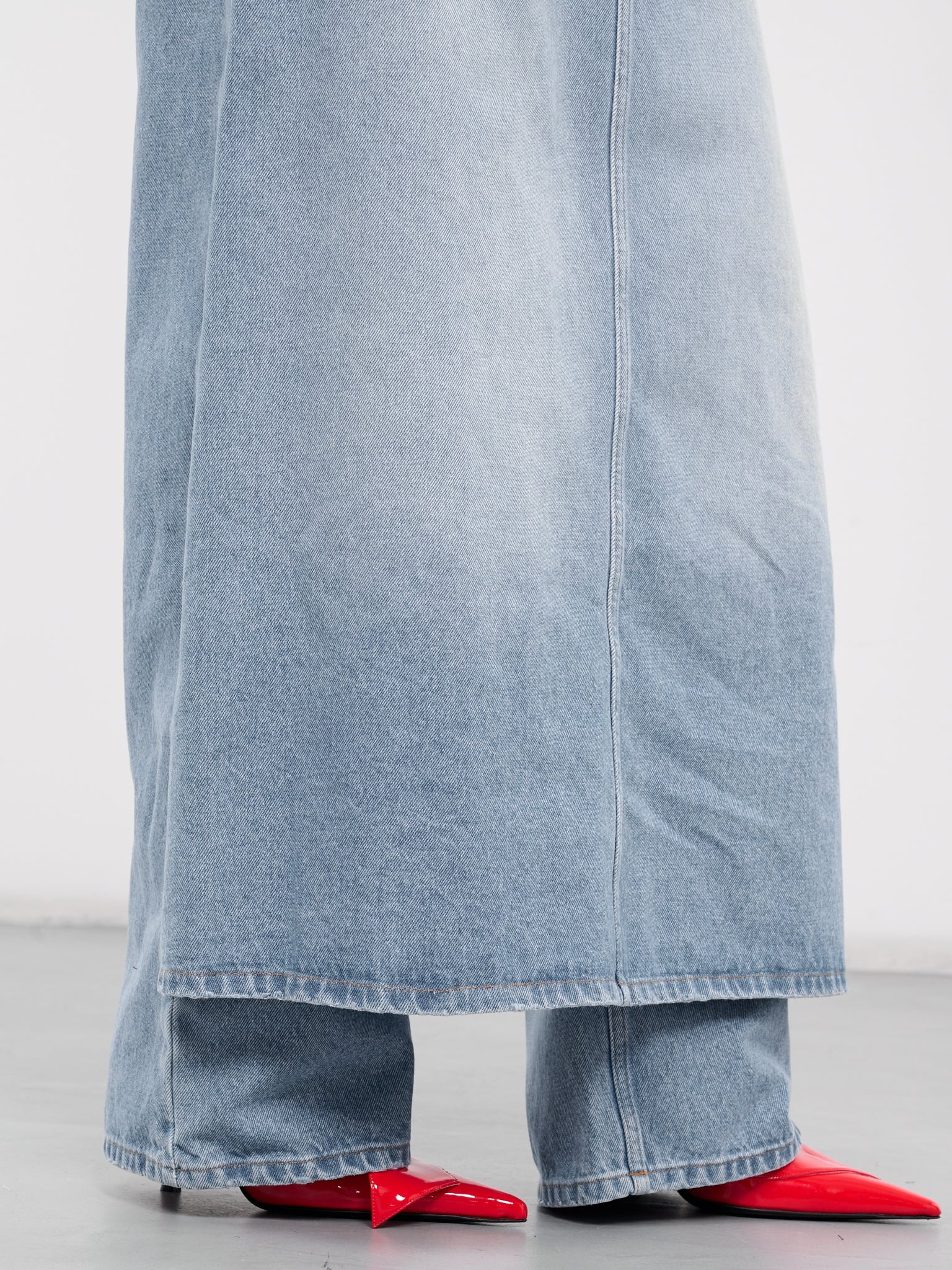 Denim Pants Skirt - 4