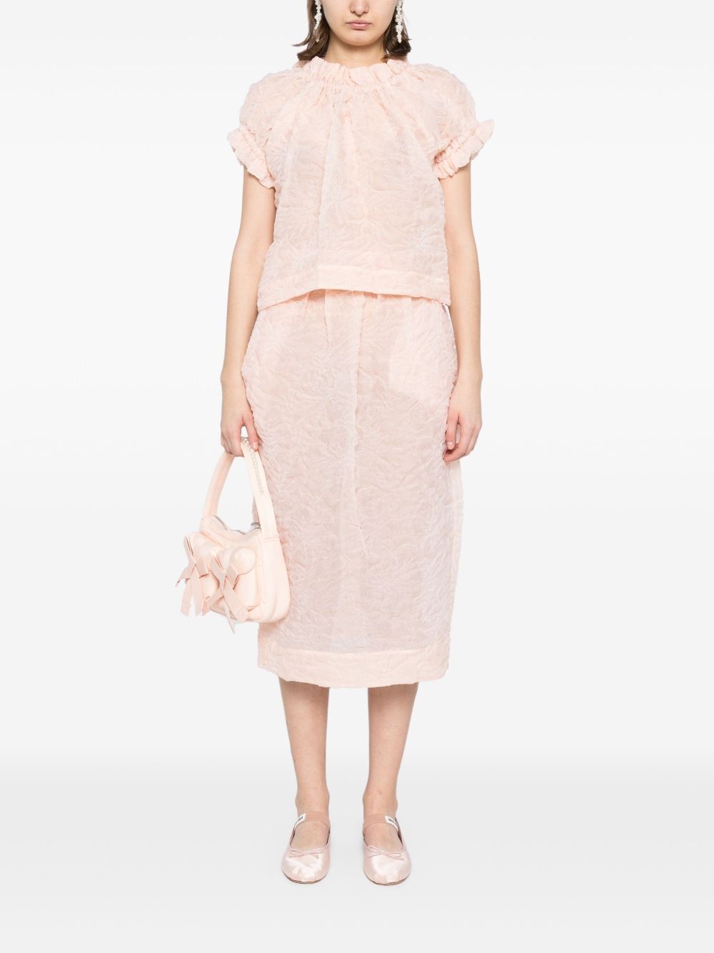 ruffle-waisted skirt - 2