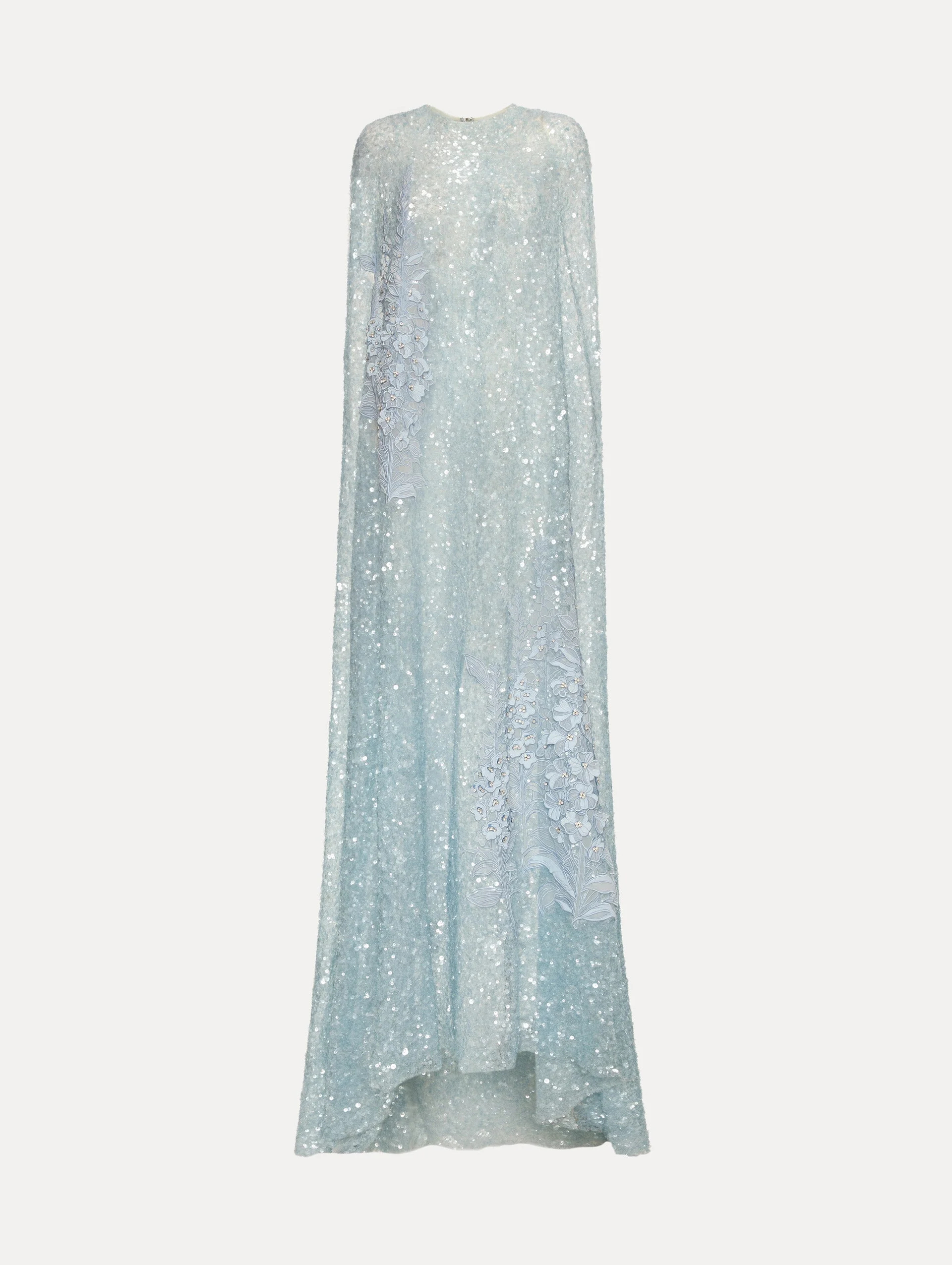 FOXGLOVE EMBROIDERED SEQUIN TULLE CAFTAN - 1