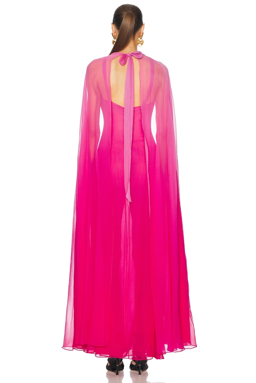 Keyhole Neckline Evening Dress - 3