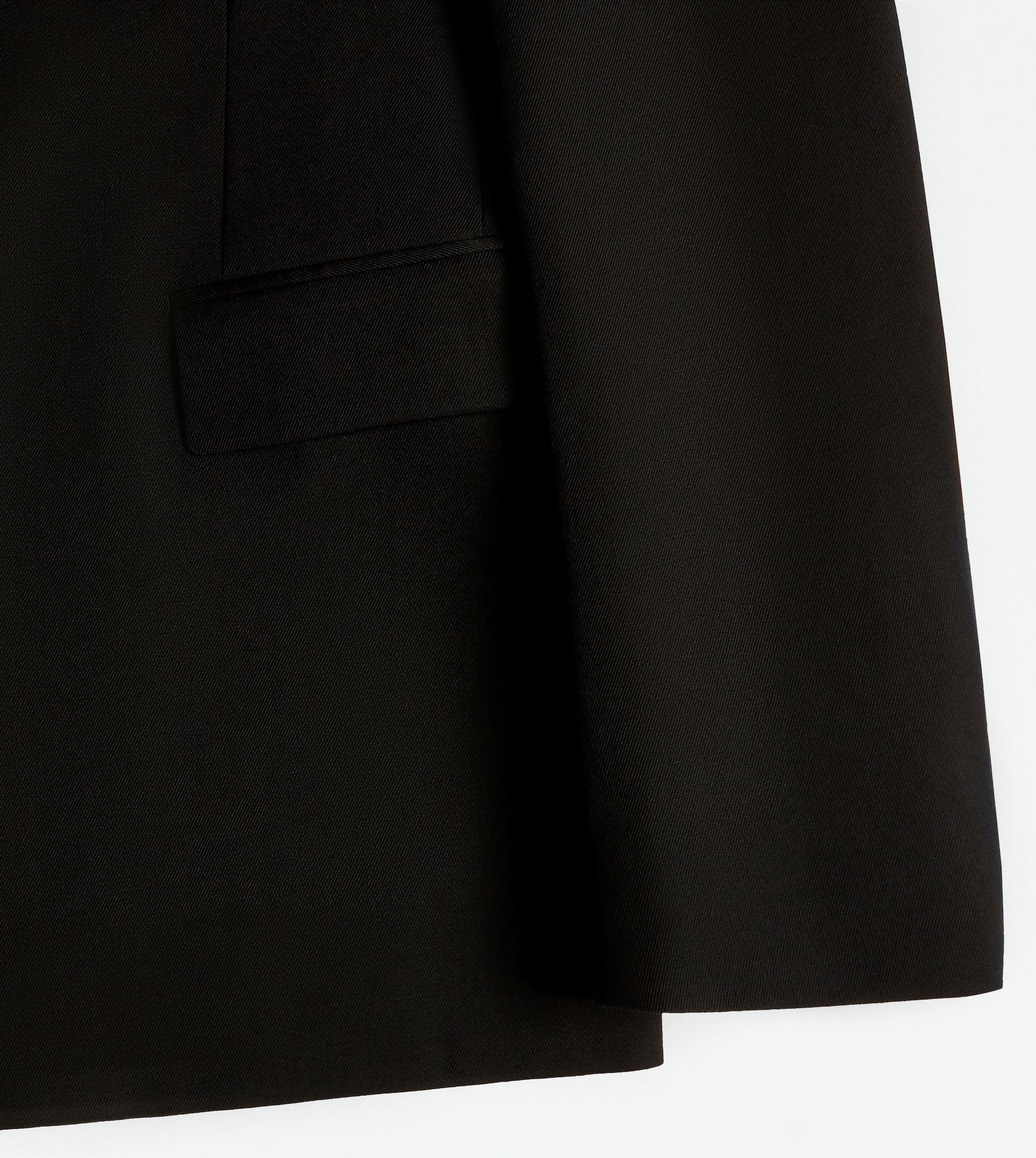 BLAZER IN WOOL - BLACK - 4