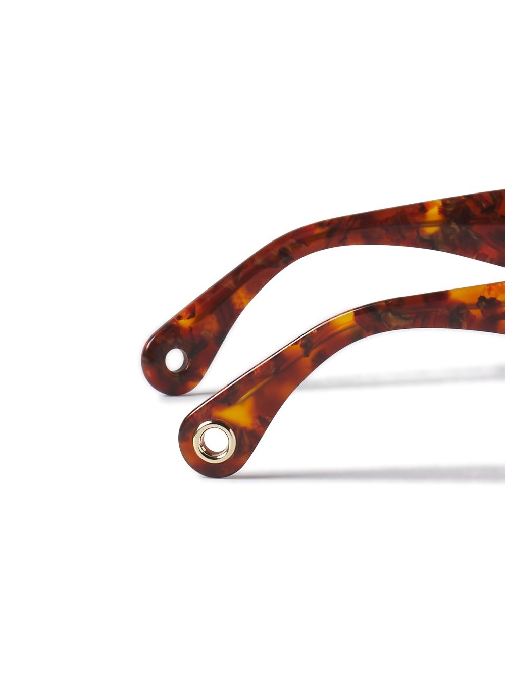 tortoiseshell-effect geometric-frame sunglasses - 3