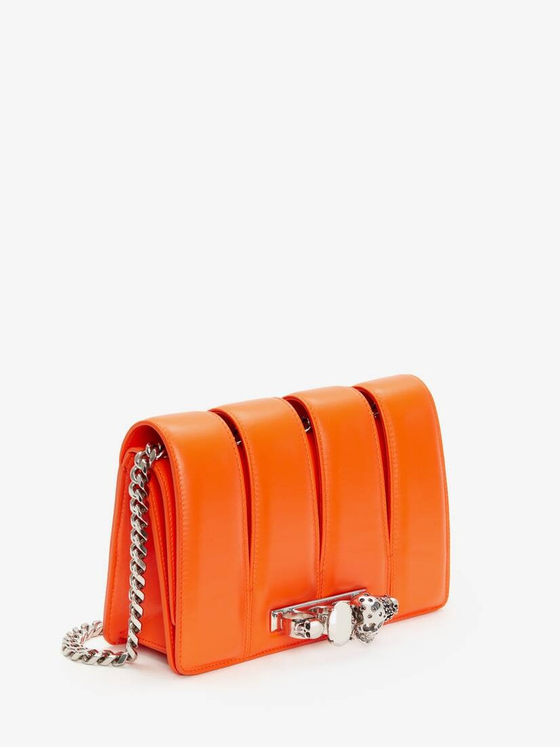 Alexander McQueen Women's The Slash Bag in Sunset Orange outlook