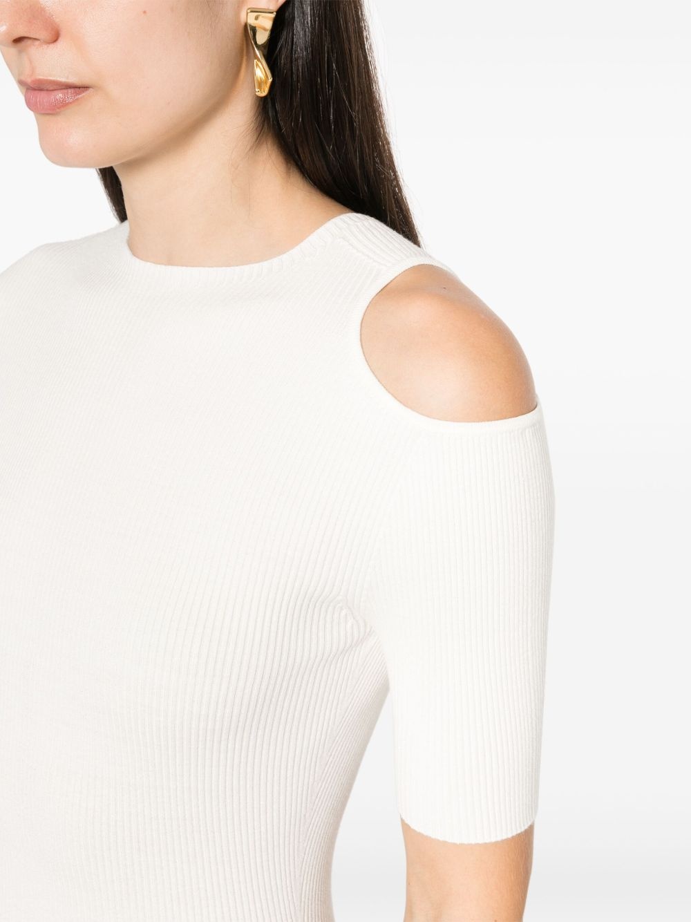 ribbed midi dress - 5