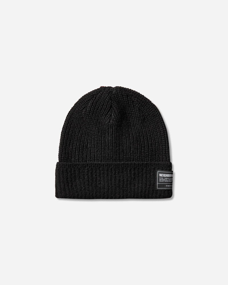 NEIGHBORHOOD JP Beanie Black outlook