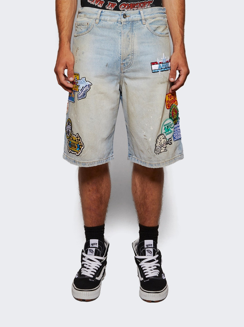 AMIRI Station Patch Denim Short Antique Indigo outlook