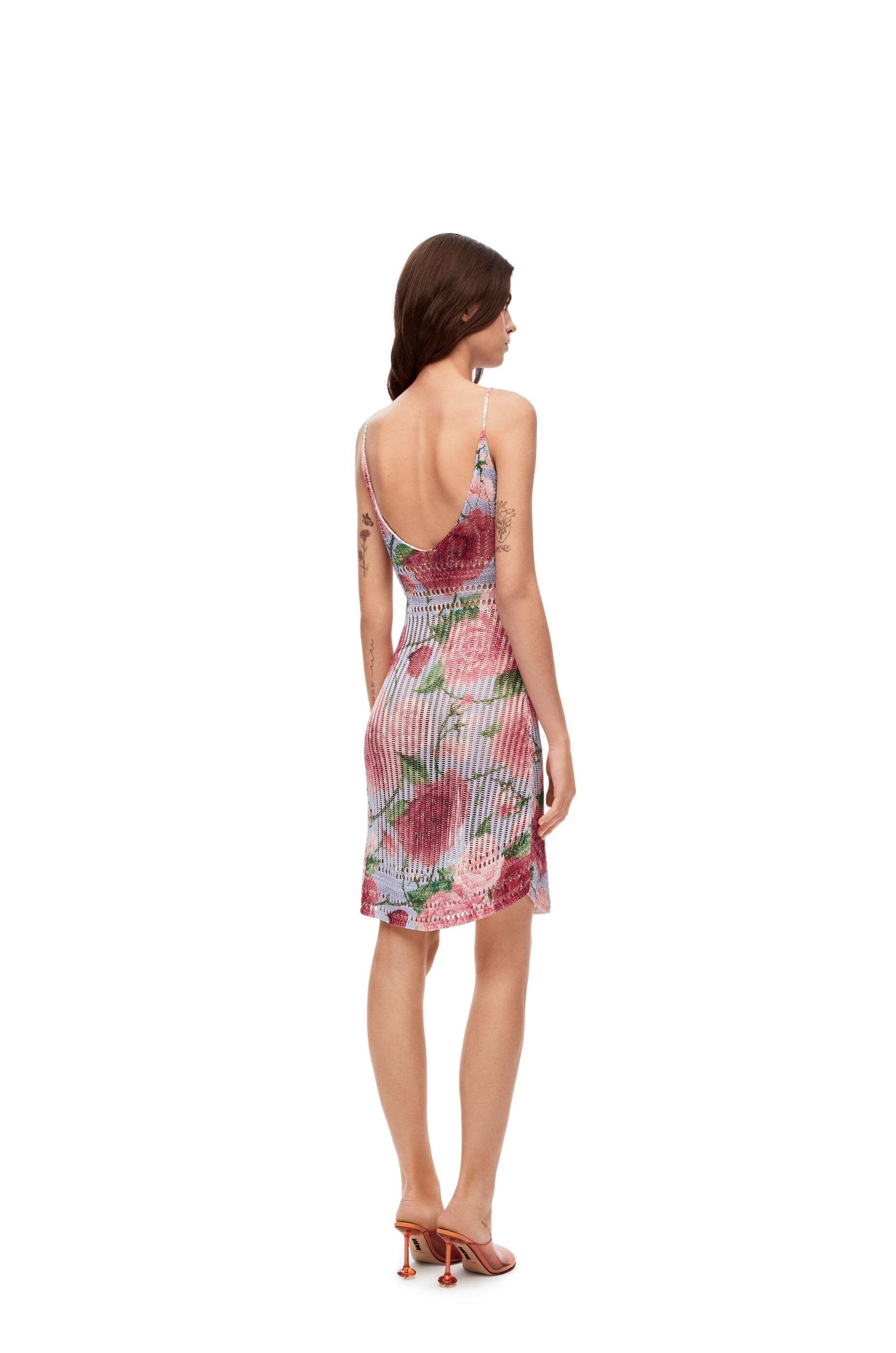 Roses strappy dress in viscose - 3