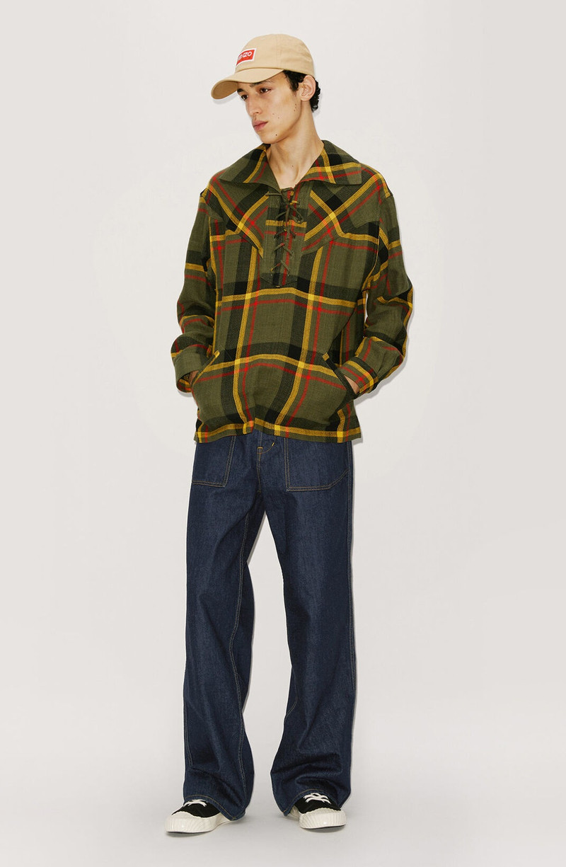 Checked oversized shirt 7