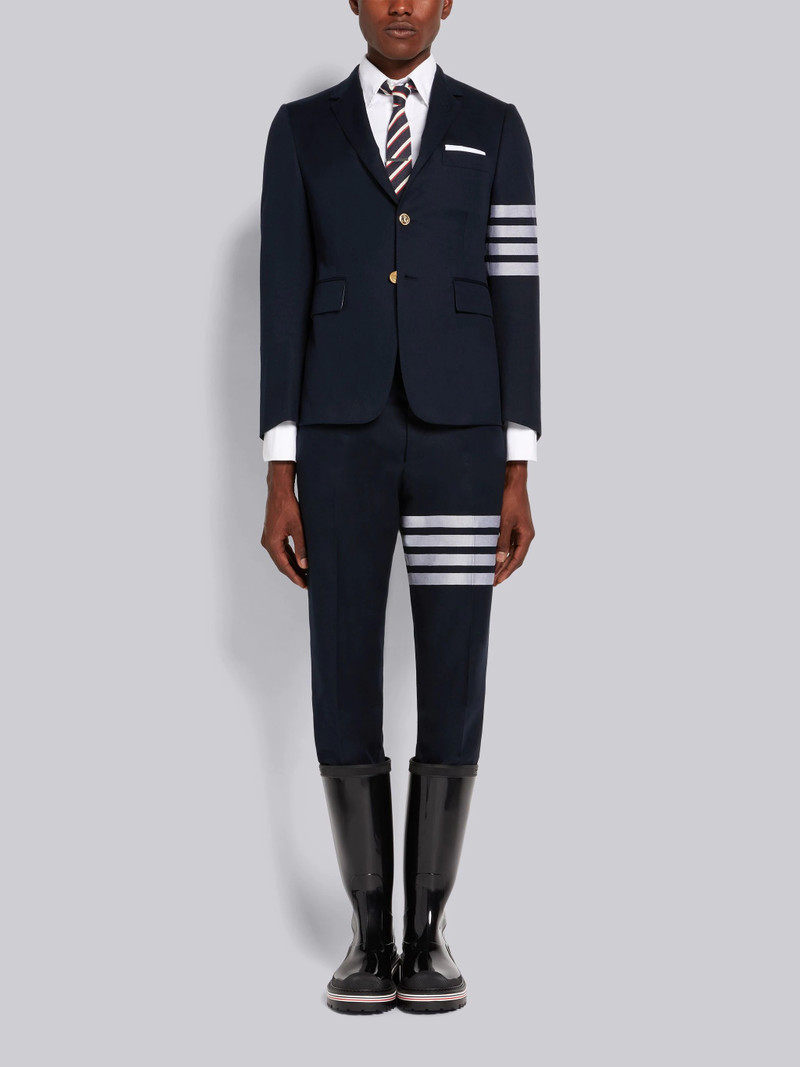 Navy Cotton Suiting Engineered 4-Bar Classic Trouser 4