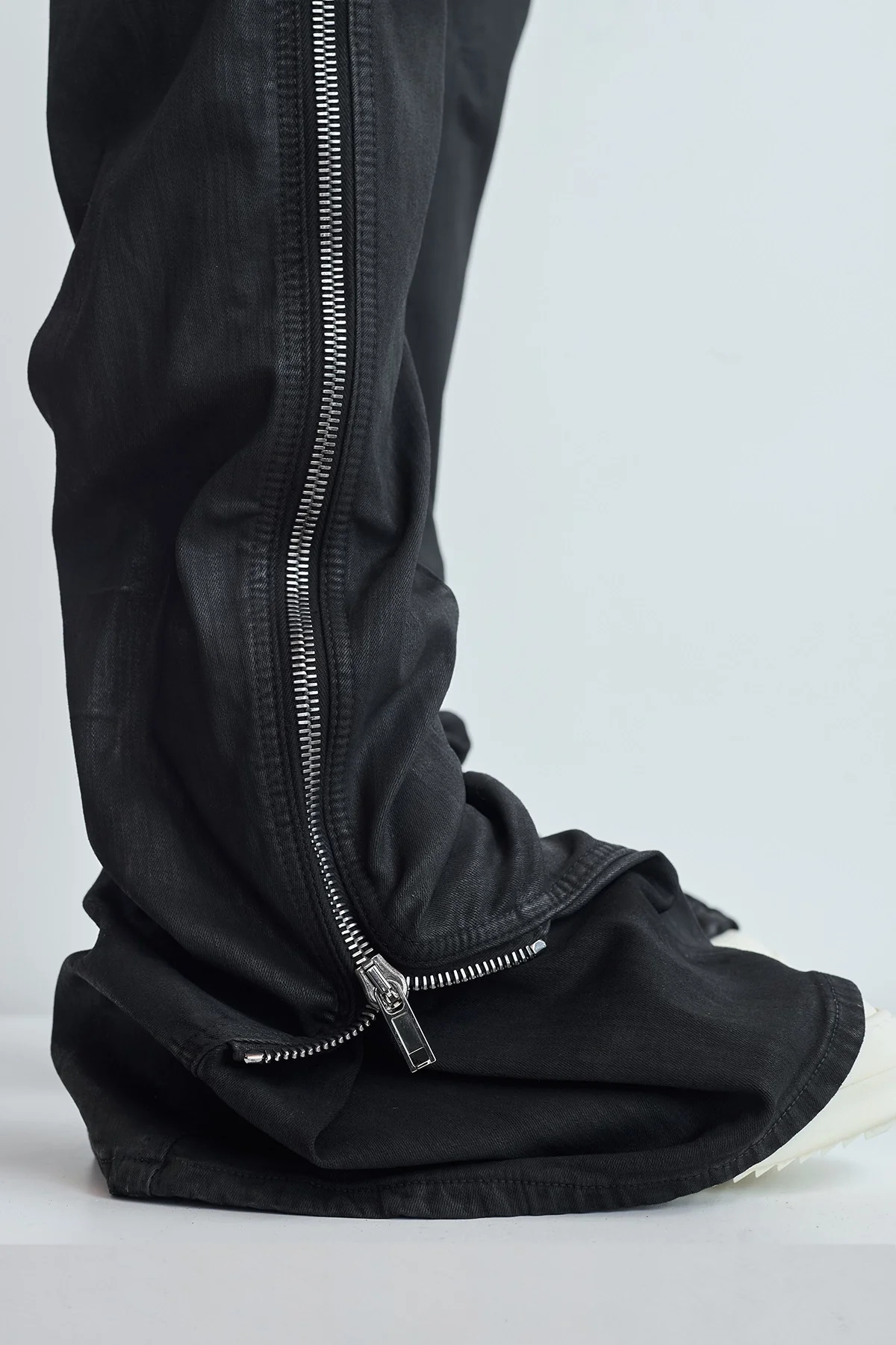 Rick Owens Drkshdw Bolan Banana Jeans With Zips Black - 7