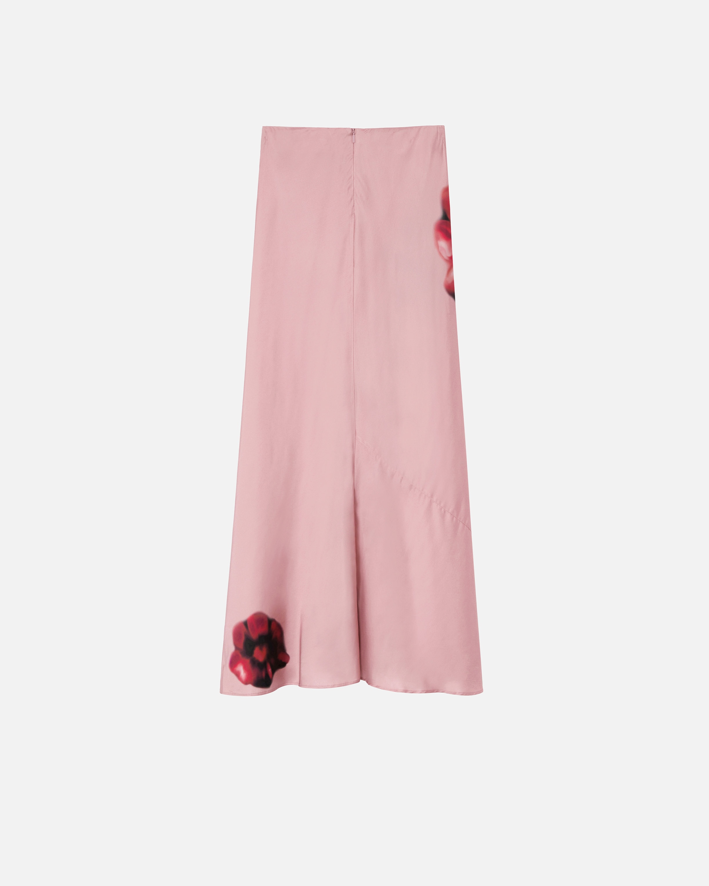 LONG SATIN SKIRT WITH FLORAL PRINT - 6