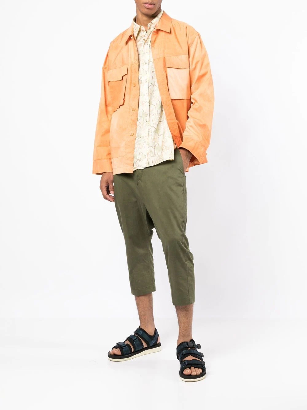 cropped cargo trousers - 2