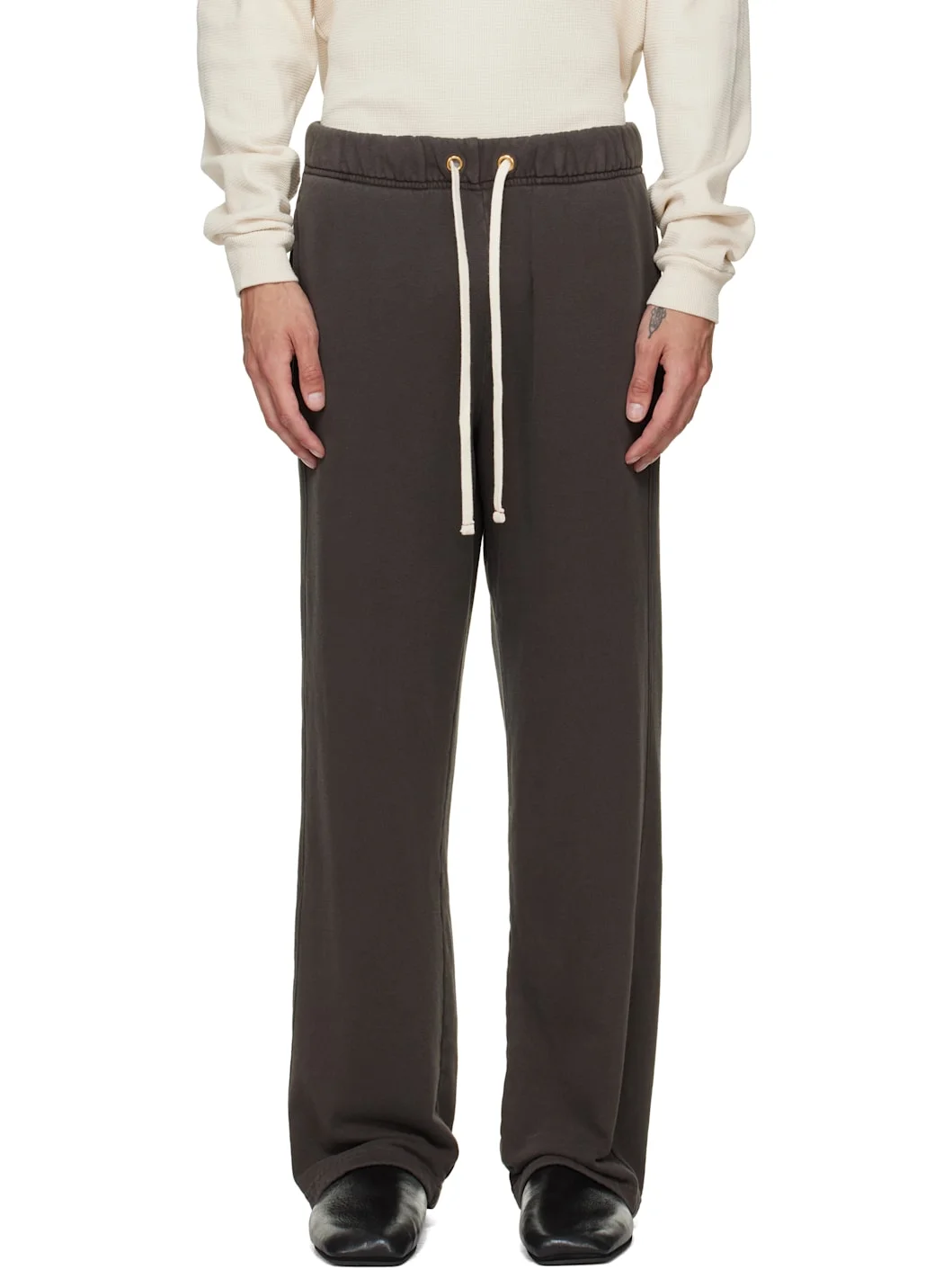 Gray French Terry Classic Sweatpants - 1