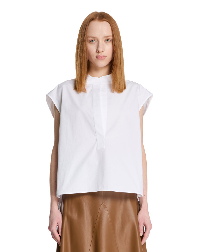 FFORME Dores cotton-poplin tunic White outlook