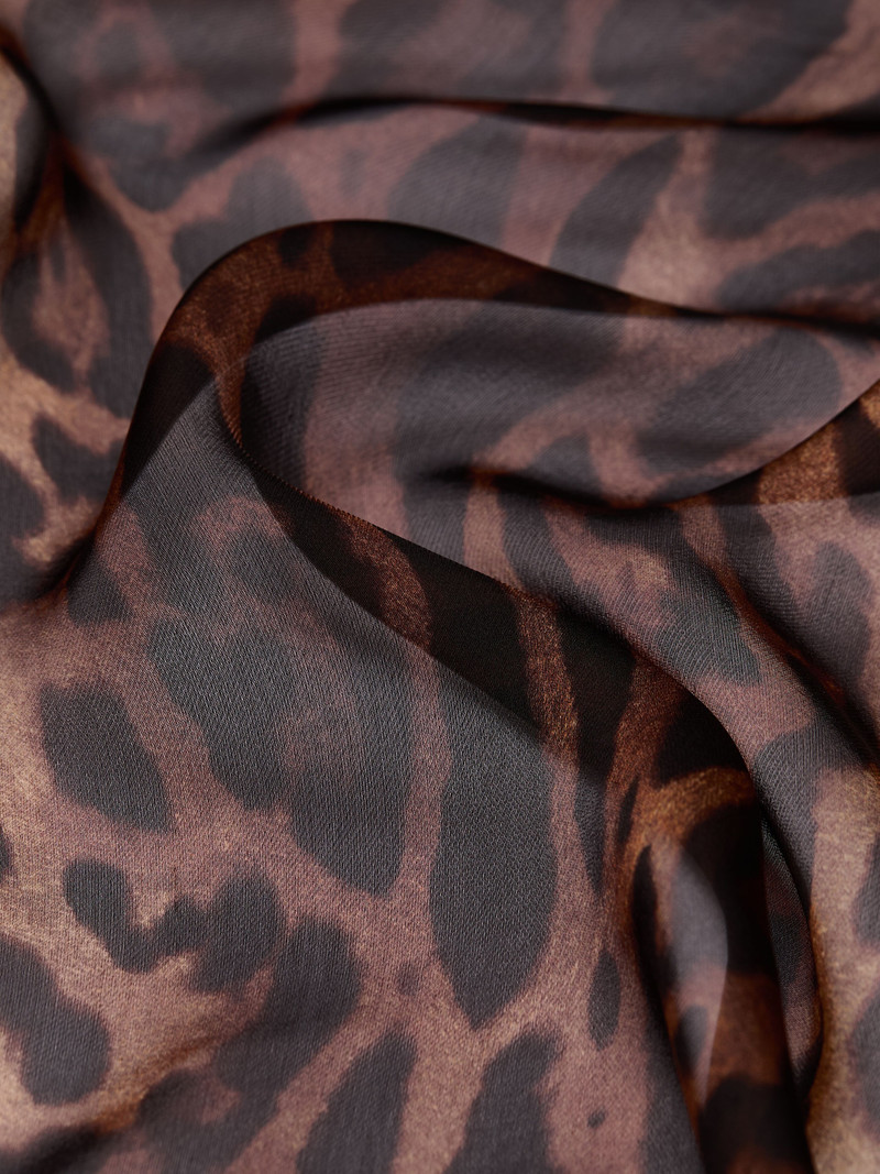Givenchy STOLE IN SILK CHIFFON WITH LEOPARD PRINT outlook