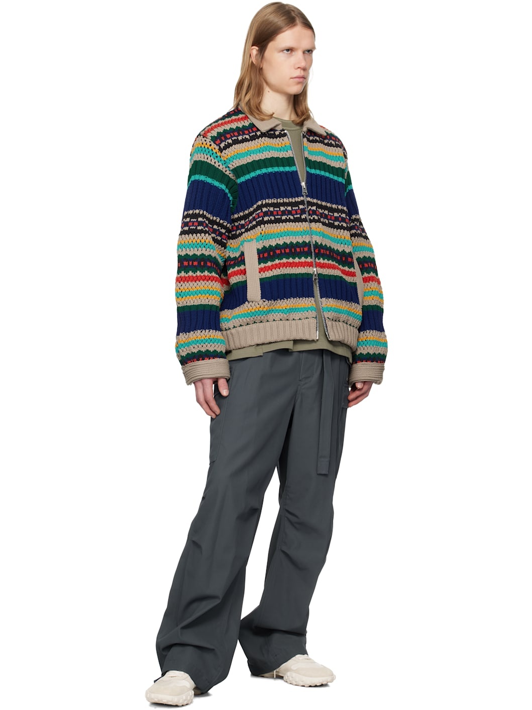 【25ss】sacai Mesh knit Blouson サカイ - sacai | Mesh Knit Blouson-Black-2の通販 | RESTIR リステア