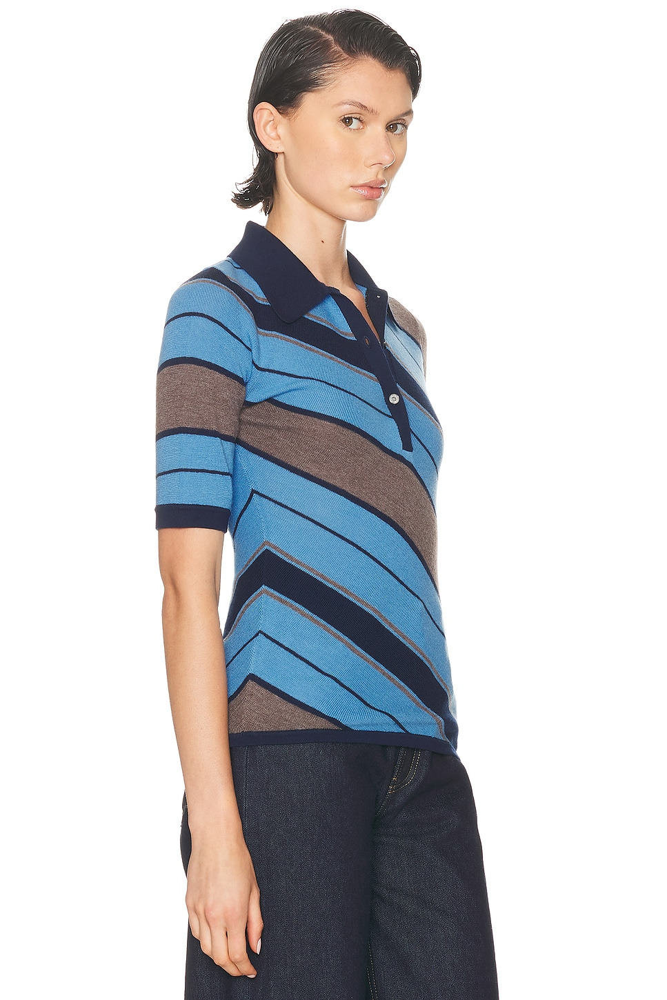 Kamandas Diagonal Stripe Top - 2