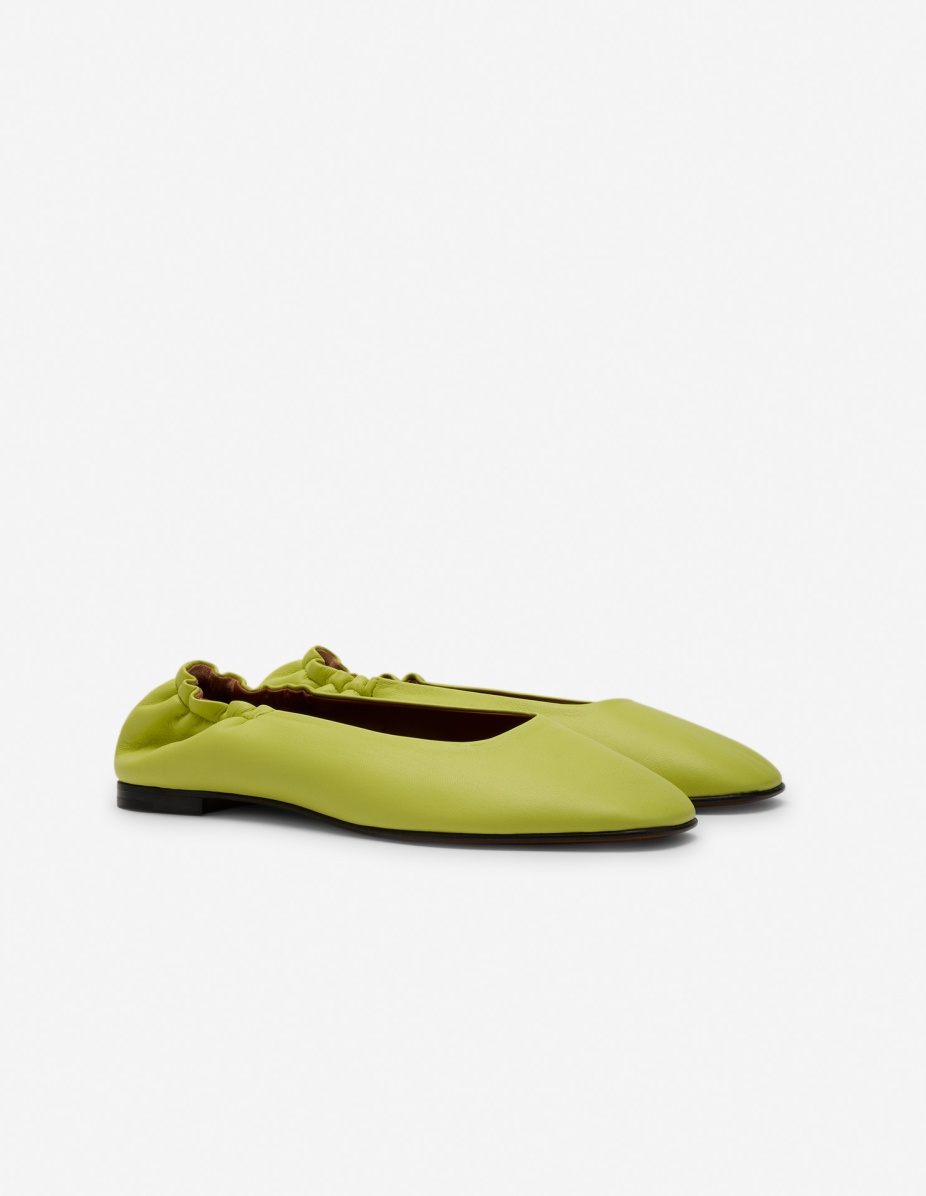 LEATHER FLAT BALLERINA - 2