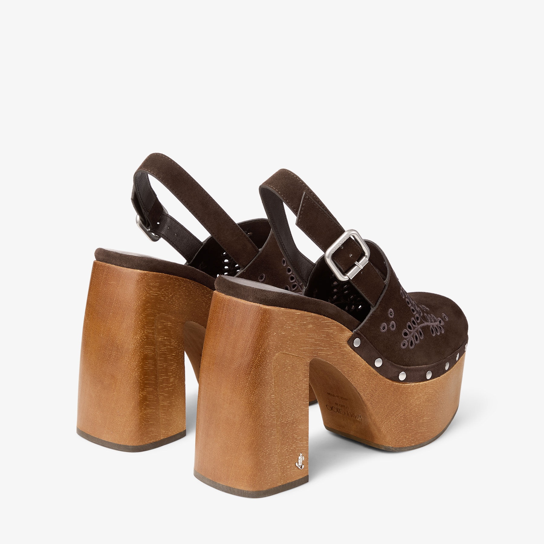 Alida Platform 135
Suede Slingback Clog with Sangallo Embroidery - 6
