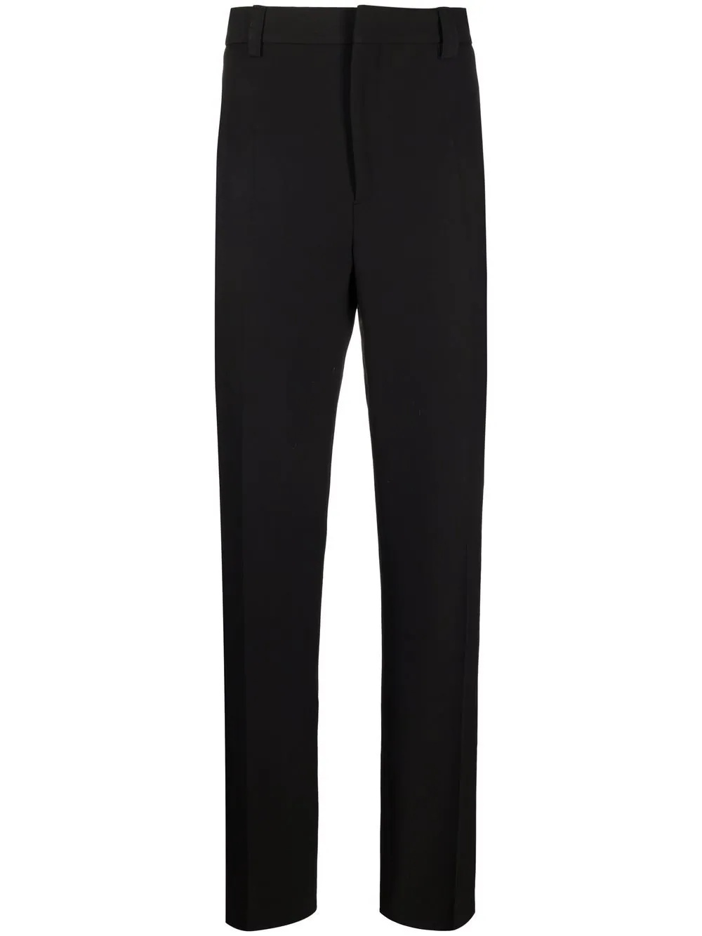 pressed-crease straight-leg trousers - 1