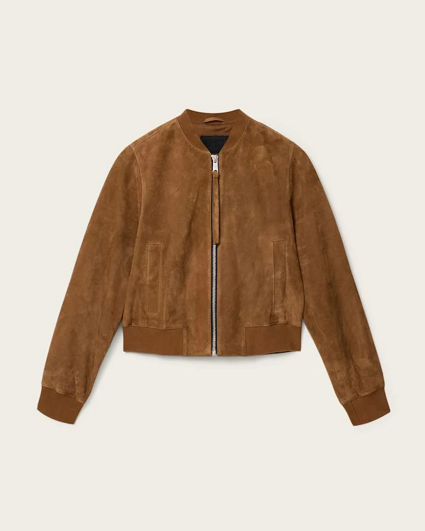 ORTEN SUEDE BOMBER JACKET - 1