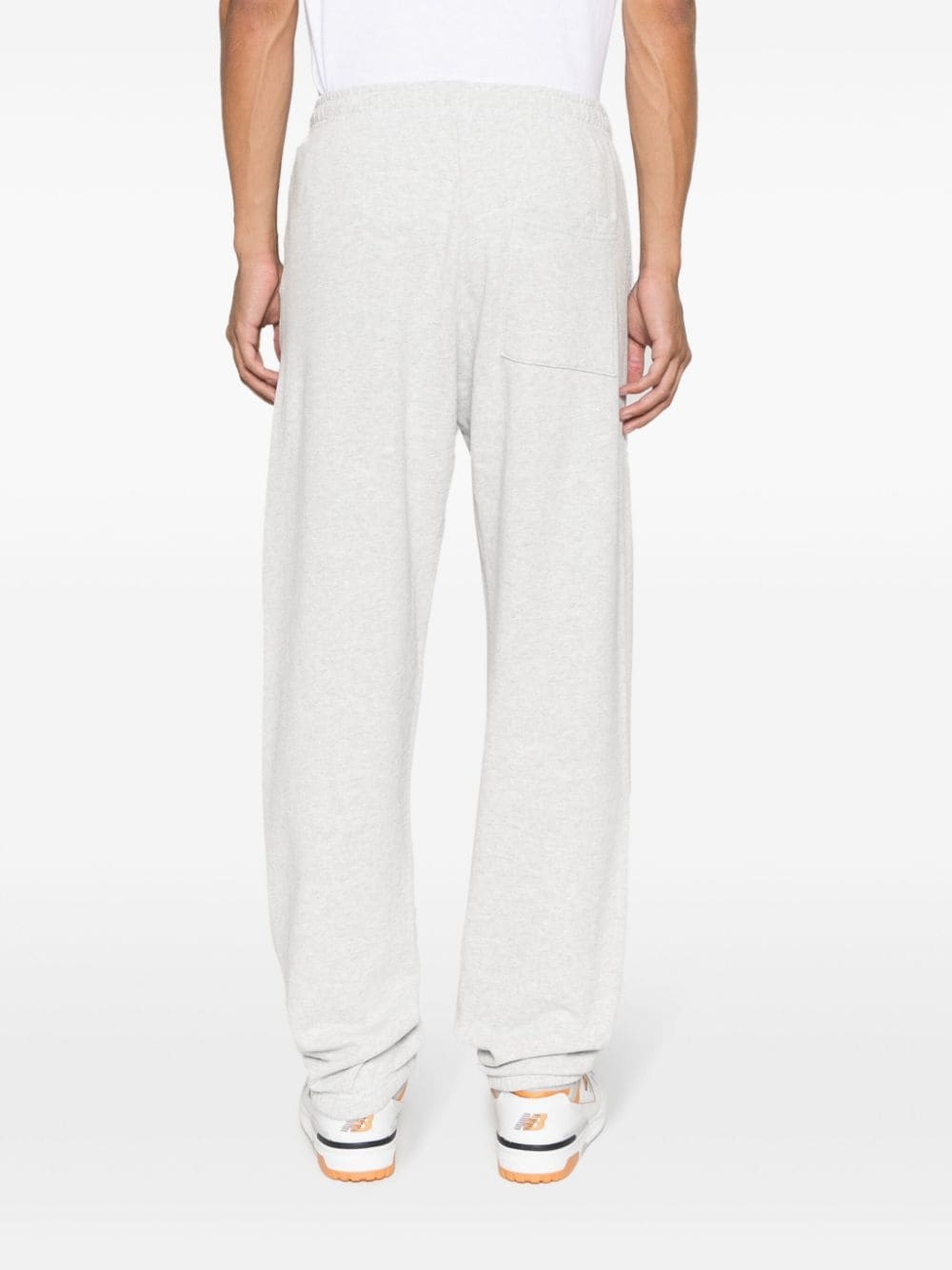 text-print cotton-blend pants - 5