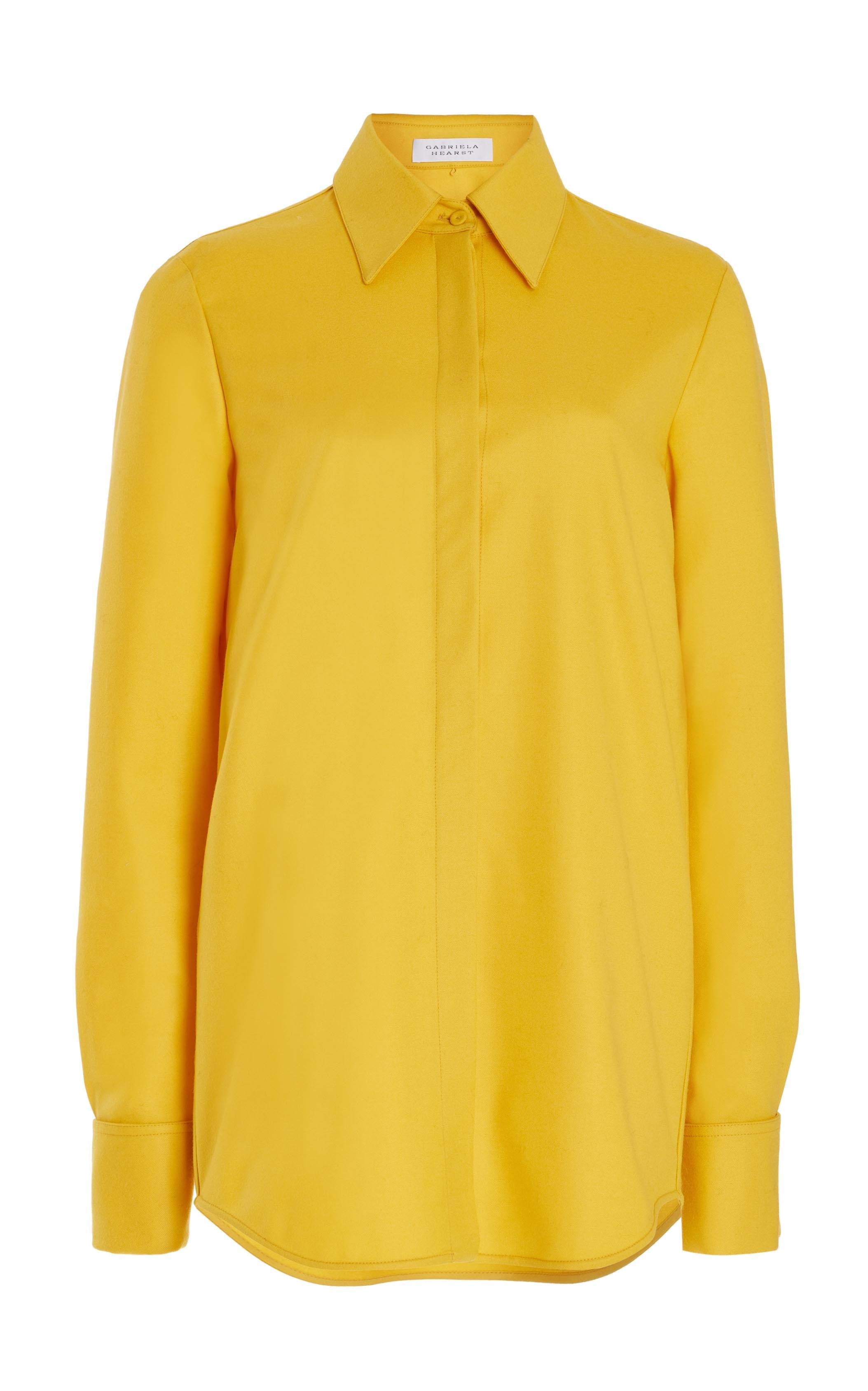 Etlin Shirt in Golden Birch Superfine Wool - 1