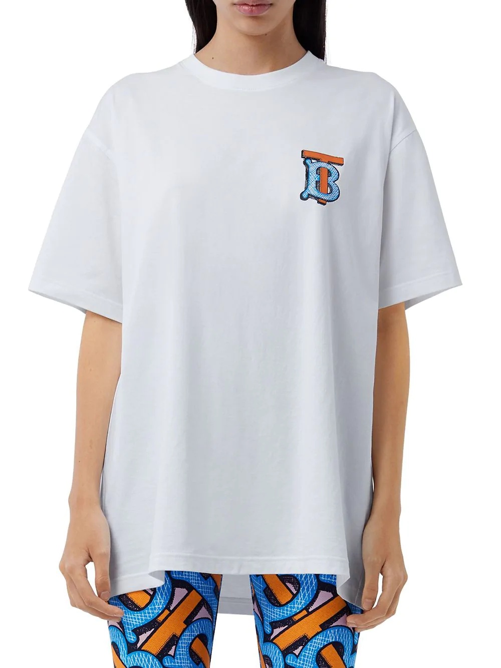 Monogram motif oversized T-shirt - 3