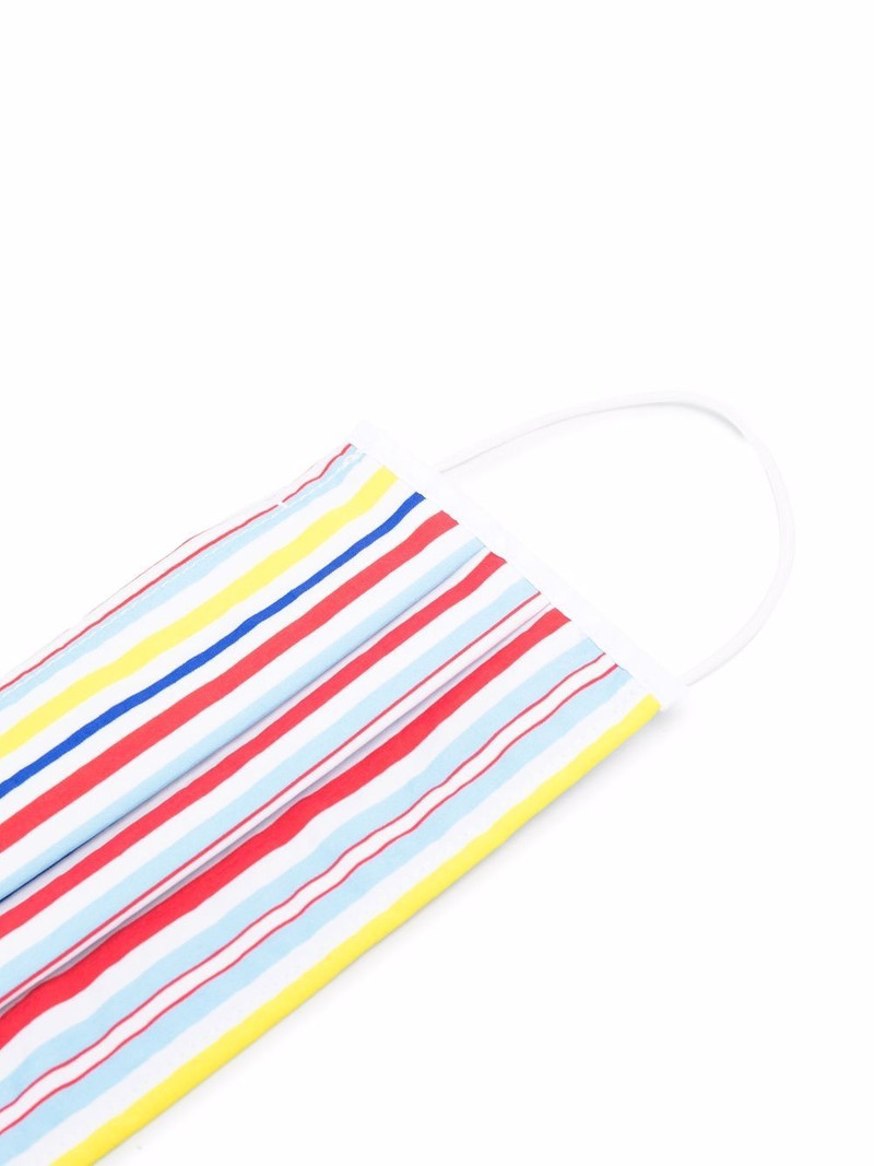 stripe-print face mask 3