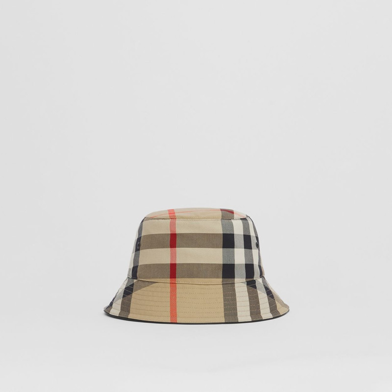 Check Cotton Bucket Hat 4