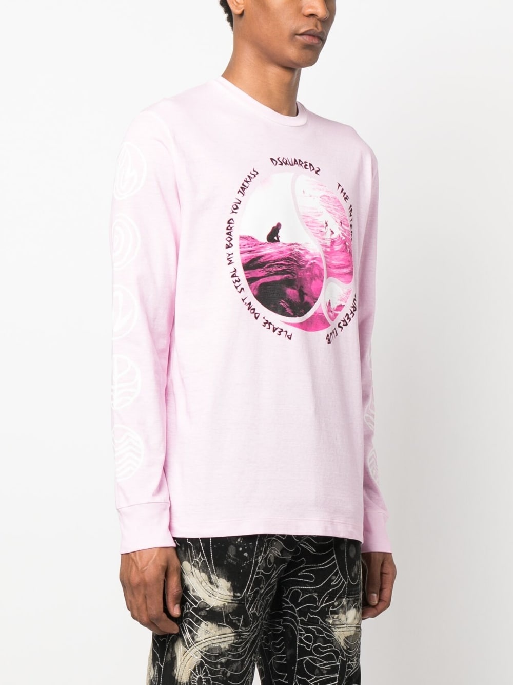 graphic-print cotton sweatshirt - 3