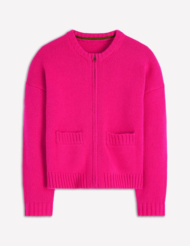 Maya Zip Up Jacket-Flamboyant Pink 6
