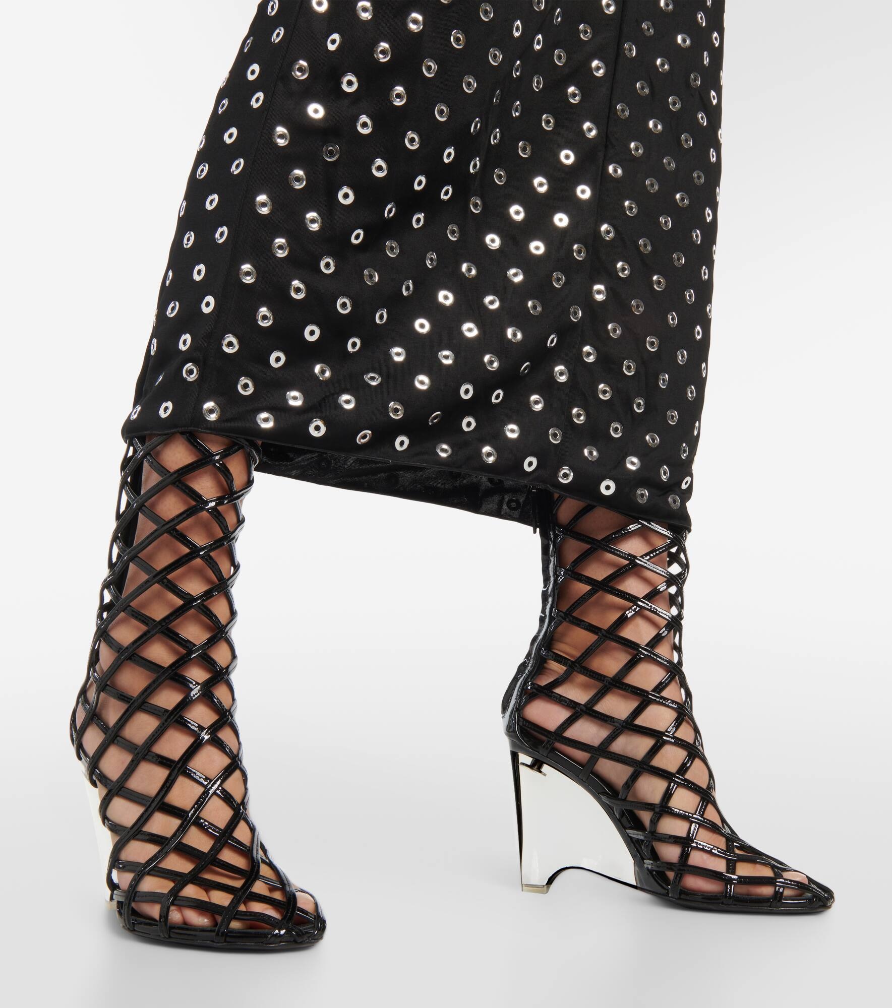 Embellished halterneck midi dress - 6