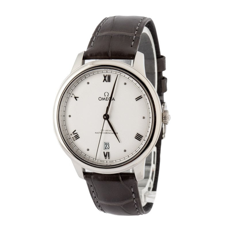 Pre-owned Omega De Ville Prestige Silver Roman Dial - 2