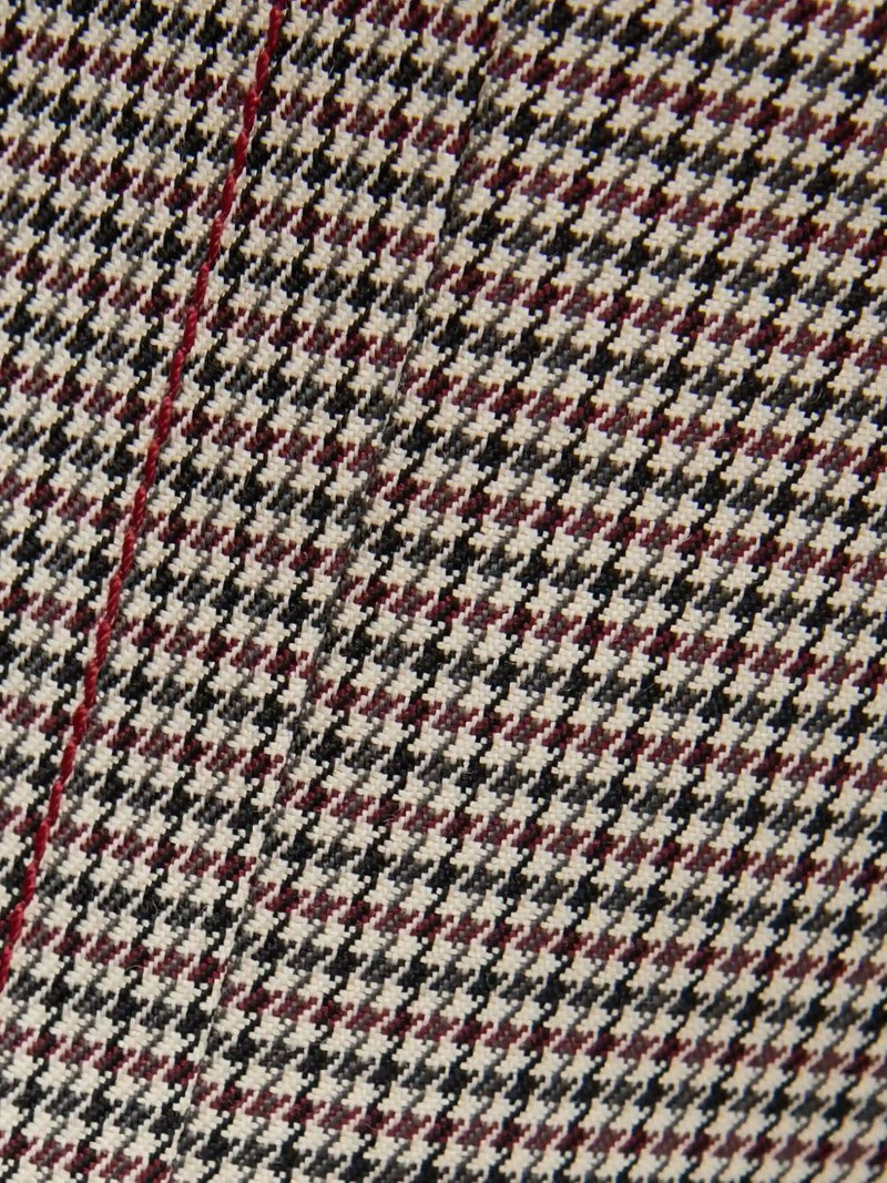 houndstooth-pattern flared mini dress 5