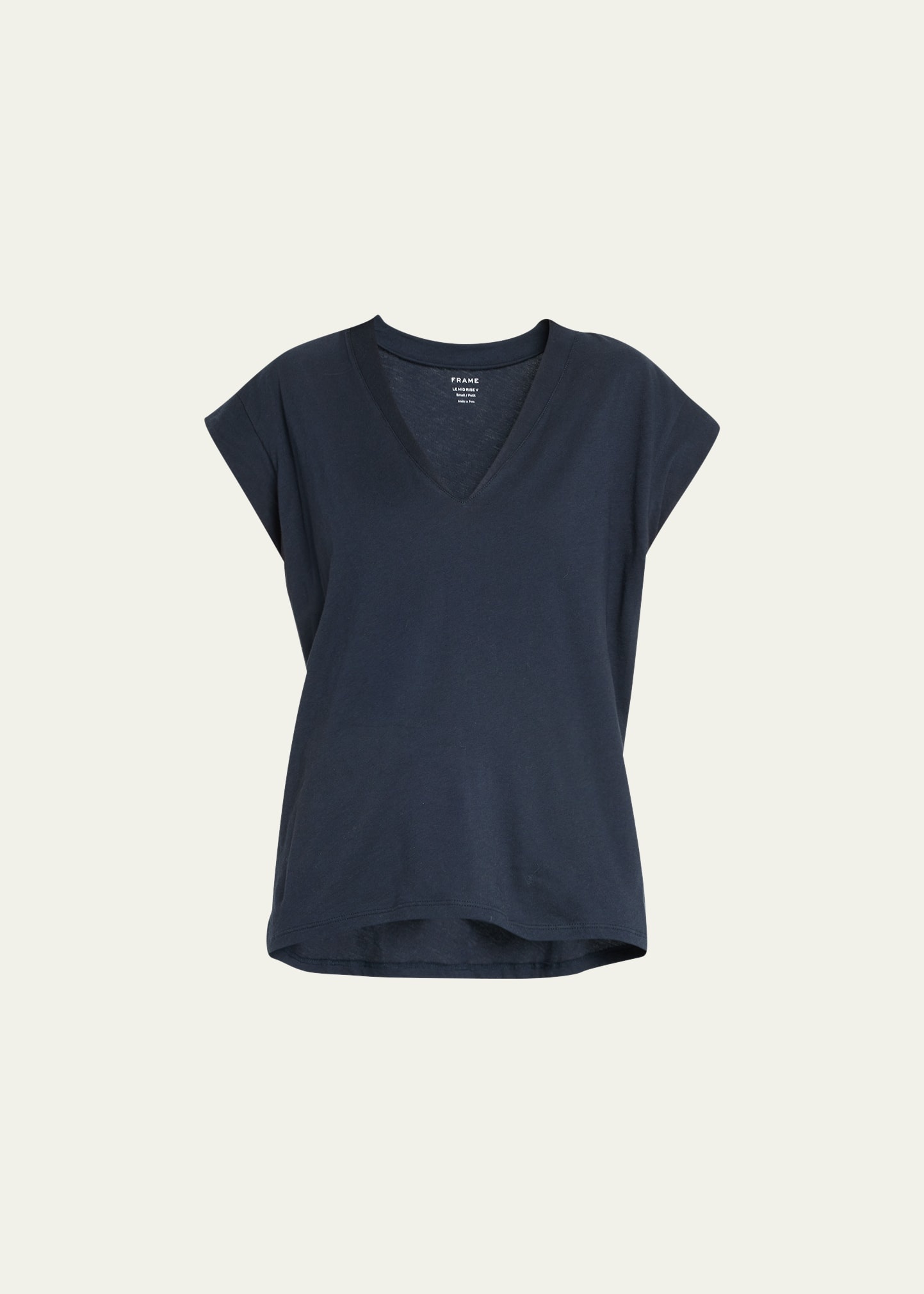 Le Mid Rise V-Neck Tee - 1