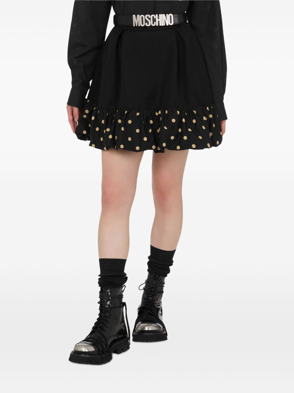 polka-dot ruffled mini skirt - 3