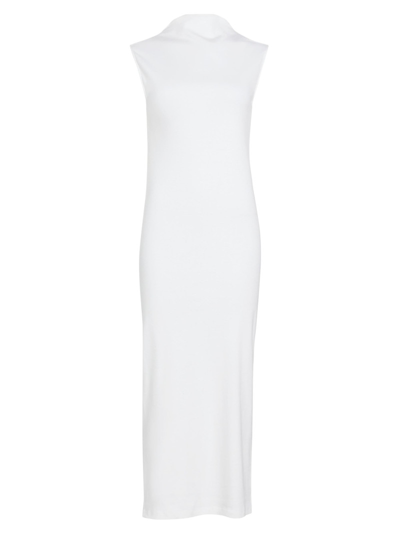 Women's Rose Cotton Midi-Dress - White 1